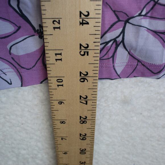 Tommy John Pajama Set Womens XL Purple Floral Button Top Pants Soft Lounge - Picture 8 of 9